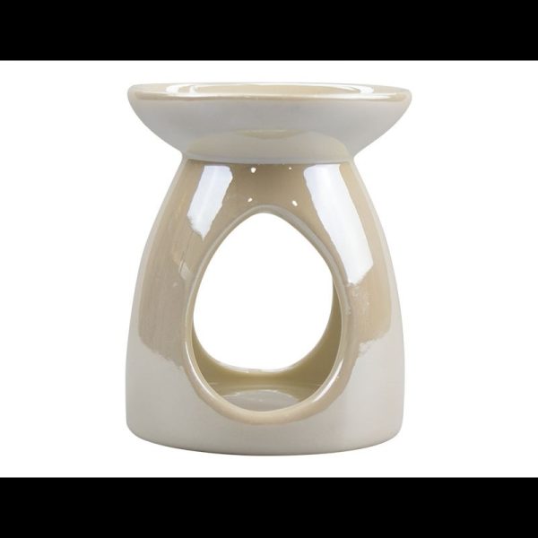 CERAMIC OIL BURNER PEARLISED 9CM