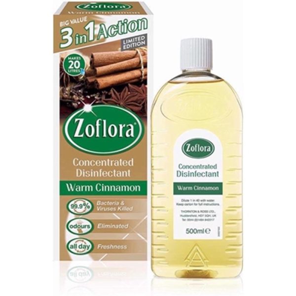 ZOFLORA WARM CINNAMON 500ML PACK OF 12