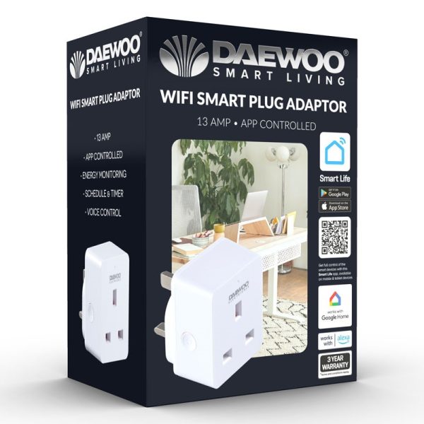 DAEWOO WIFI SMART PLUG ADAPTER 13AMP