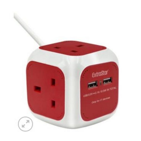 EXTRASTAR POWER CUBE USB 1.5M RED