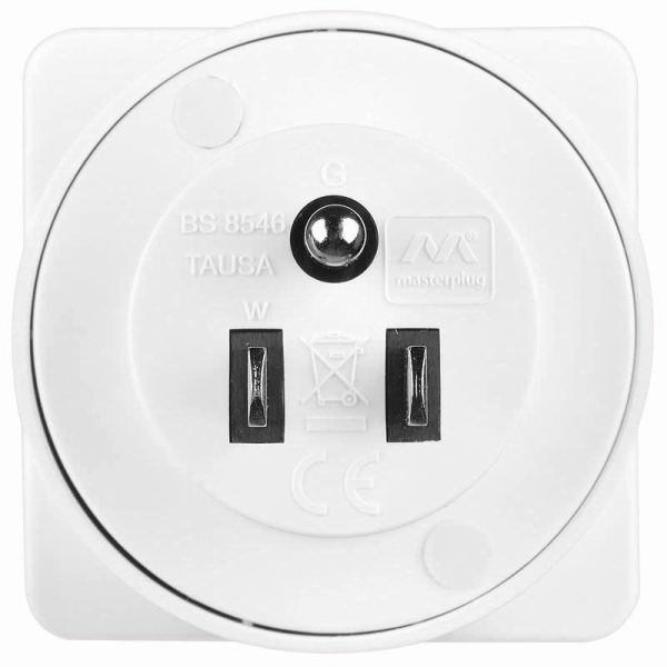 MASTERPLUG UK-USA TRAVEL ADAPTOR