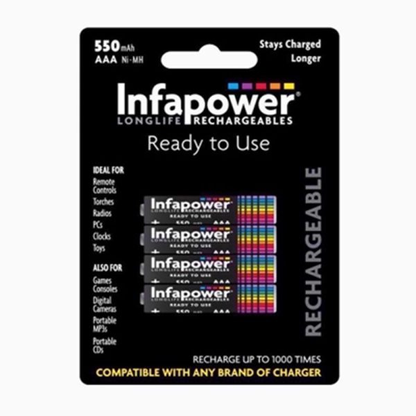 INFAPOWER RECHARGABLE AAA 550