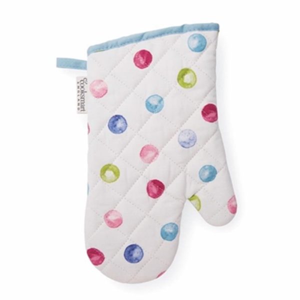 COOKSMART SINGLE OVEN GLOVE SPOTTY DOTTY