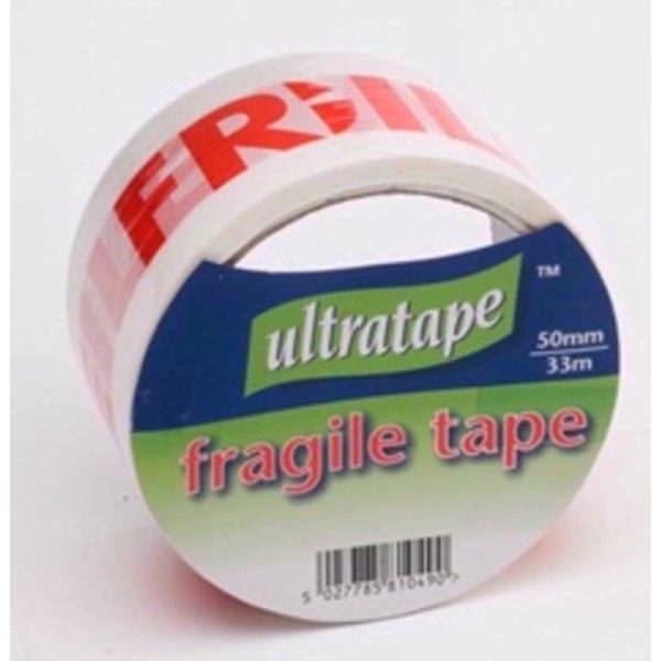 ULTRATAPE FRAGILE RED/WHITE PACK OF 6