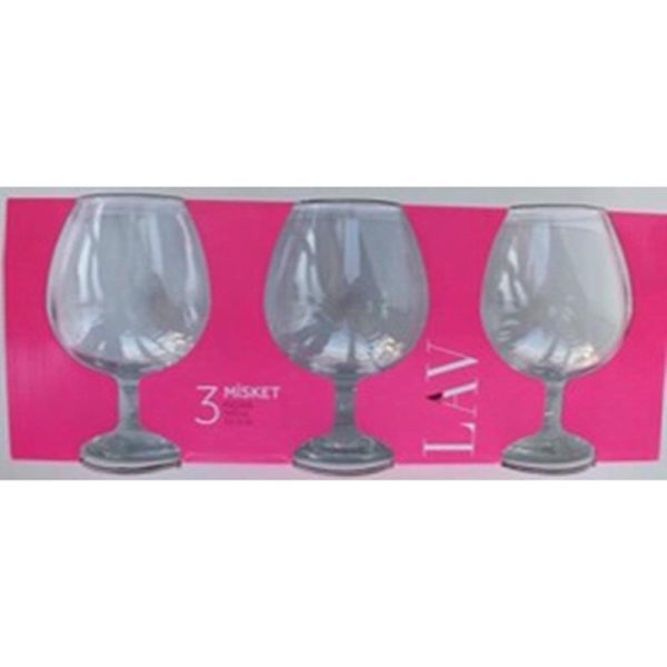 MISKET BRANDY GLASS PACK OF 3