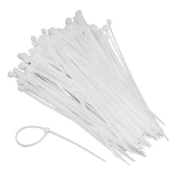 DEKTON CABLE TIES WHITE 2.5MMX150MM 15PC