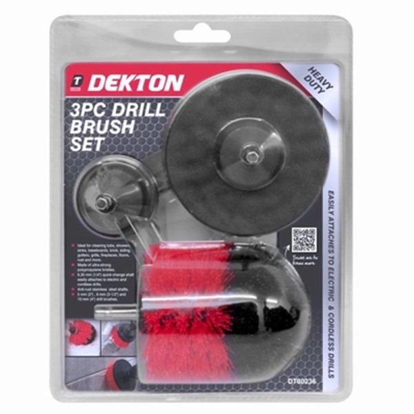 DEKTON DRILL BRUSH 3PC SET