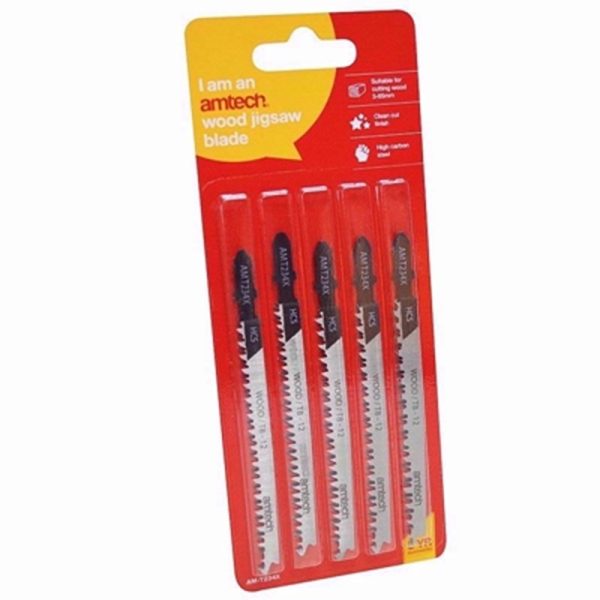 AMTECH JIGSAW WOOD BLADE 5PC SET (AMT234X)