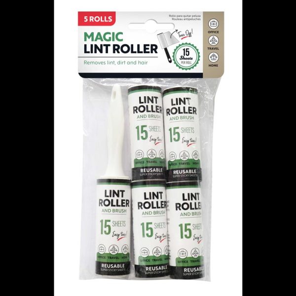 LINT ROLLER MINI TRAVEL PACK OF 5