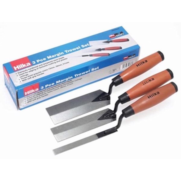 HILKA MARGIN SOFT GRIP TROWEL SET 3PC