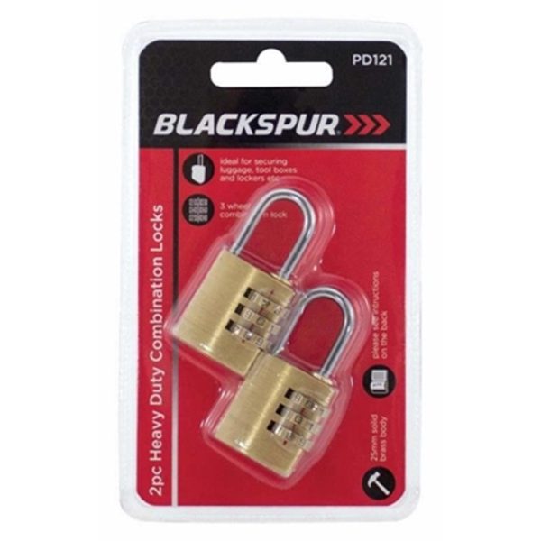 BLACKSPUR 2PC HEAVY DUTY PADLOCK