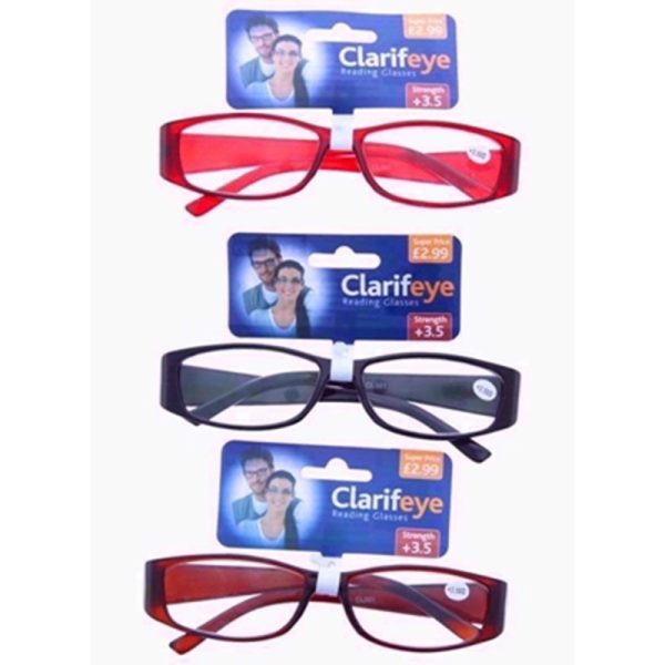 CLARIFEYE READING GLASSES RAIN 4 + PACK OF 10