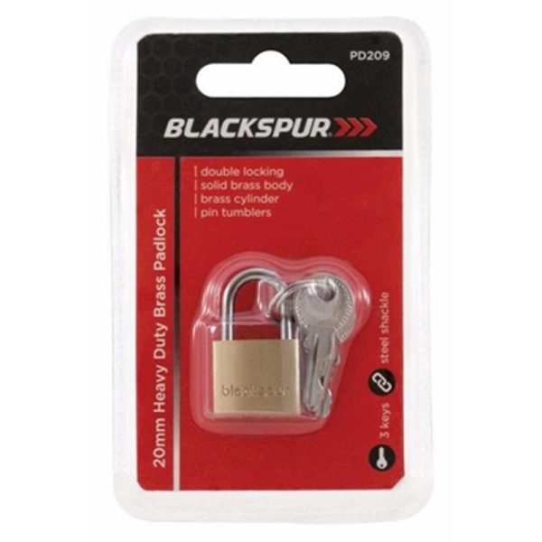 BLACKSPUR HEAVY DUTY PADLOCK 20MM