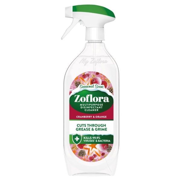 ZOFLORA CRANBERRY & ORANGE TRIGGER 800ML PACK OF 8