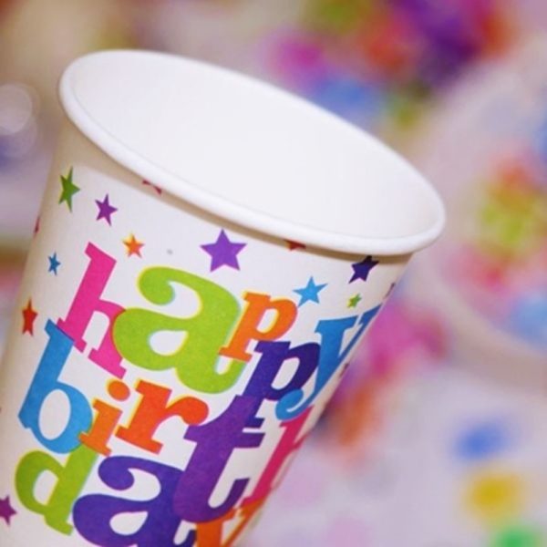 HAPPY BIRTHDAY CUPS PACK OF 7