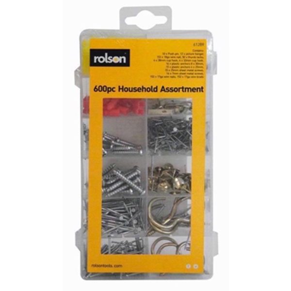 ROLSON PICTURE HANGING ASSORTED 600PCE