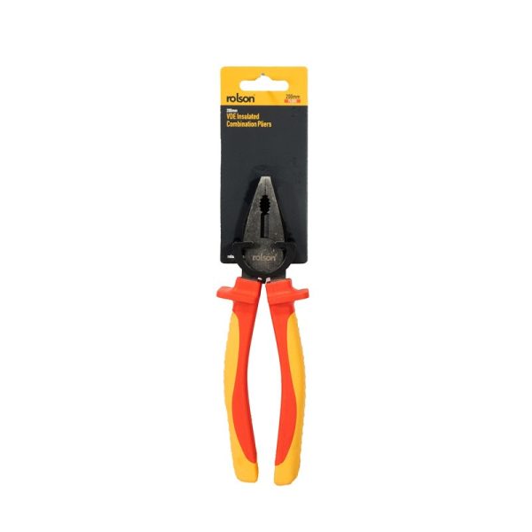 ROLSON COMBINATION PLIERS VDE INSULATED 200MM