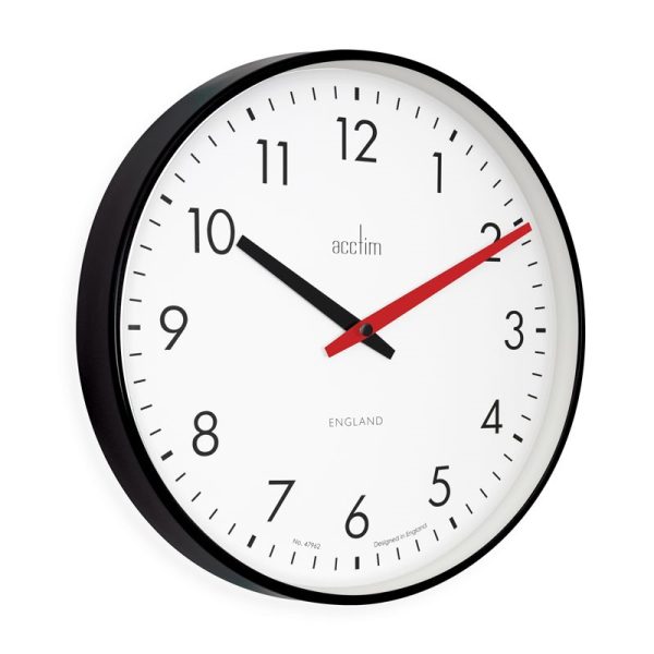 ACCTIM RILEY WALL CLOCK BLACK