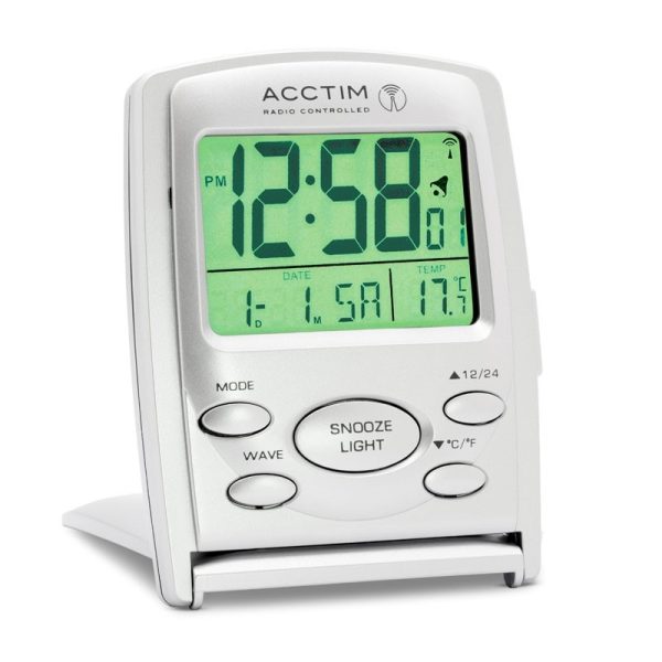 ACCTIM VISTA CLOCK SILVER