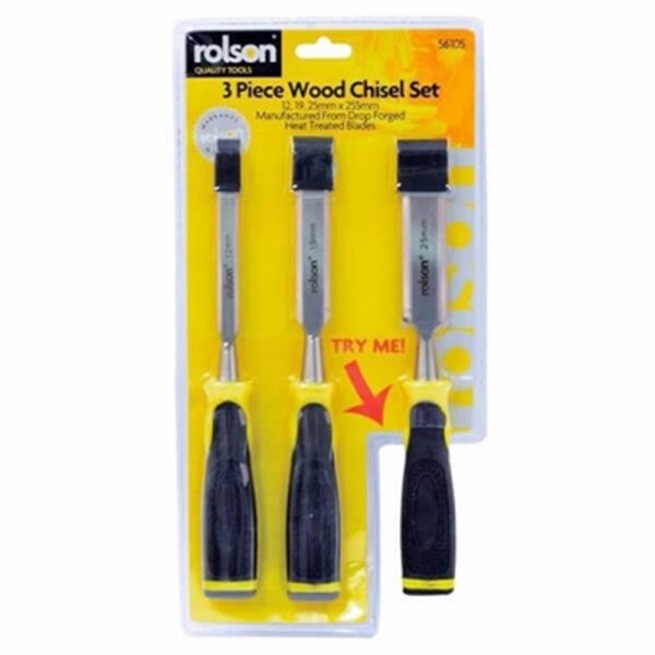 ROLSON WOOD CHISEL 3PC SET