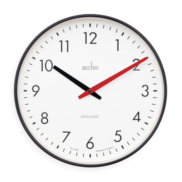 ACCTIM RILEY WALL CLOCK BLACK