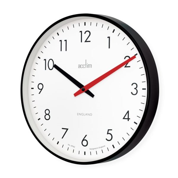 ACCTIM RILEY WALL CLOCK BLACK