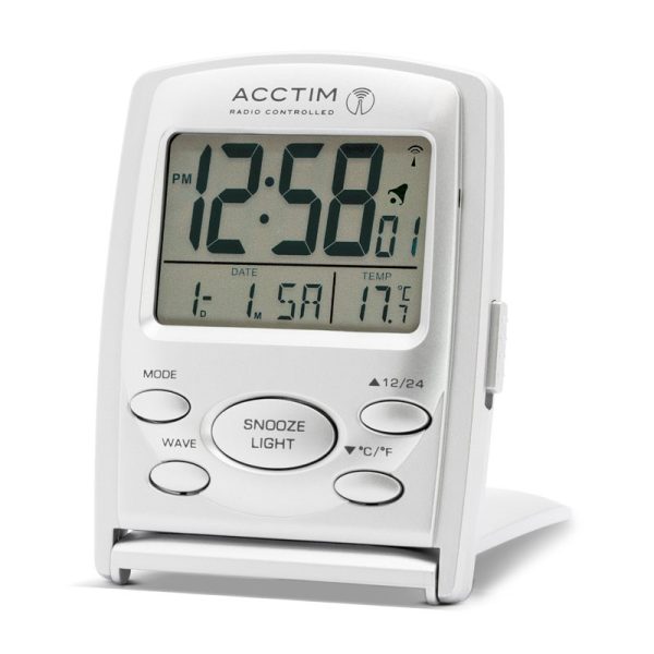 ACCTIM VISTA CLOCK SILVER