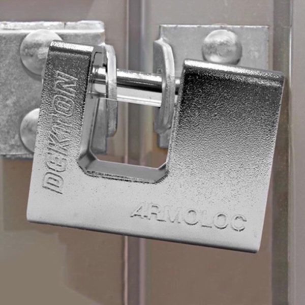 DEKTON ARMOURED STEEL PADLOCK 80MM