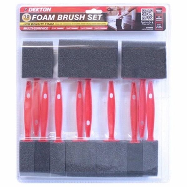 DEKTON FOAM BRUSH 10PC SET