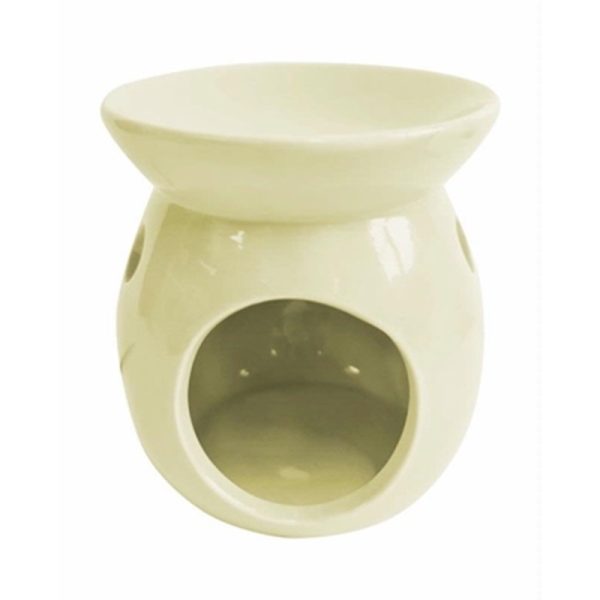 PAN AROMA CERAMIC OIL BURNER CREAM