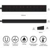 EXTRASTAR EXTENSION LEAD 6 GANG 1M BLACK