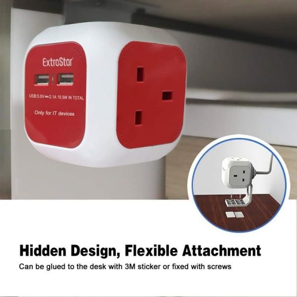 EXTRASTAR POWER CUBE USB 1.5M RED