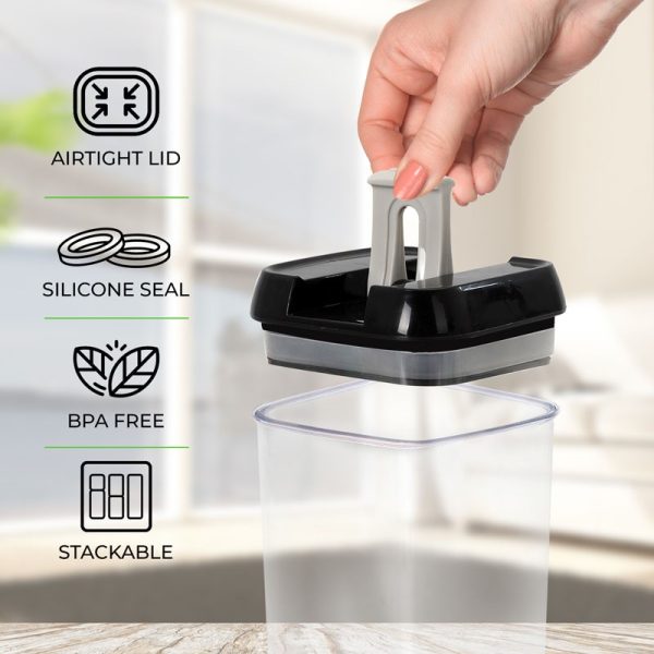 TOP 3 PLASTIC FOOD STORAGE CONTAINERS 0.5LTR 3PCS