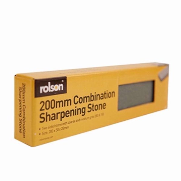 ROLSON COMBINATION SHARPENING STONE 200MM