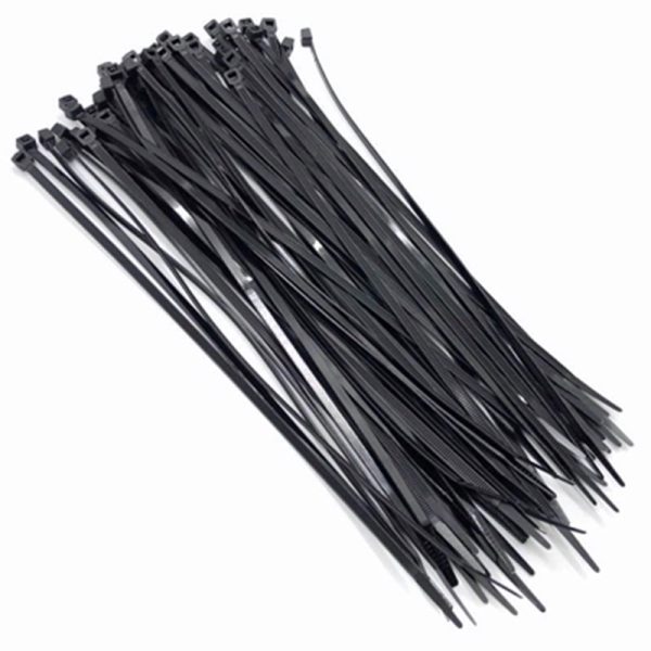 AMTECH CABLE TIES 300X4.8MM BLACK