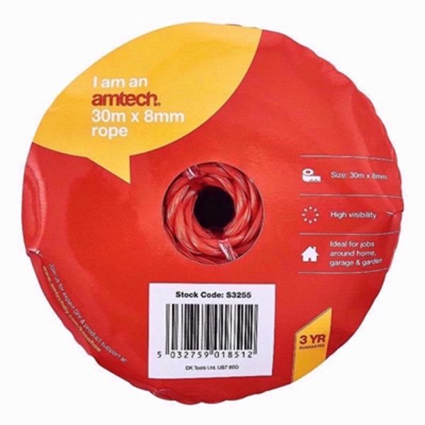 AMTECH ROPE 30M X 8MM PP