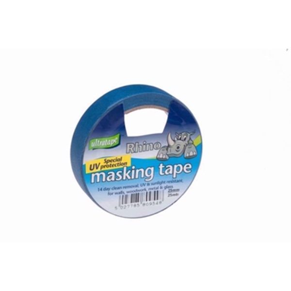 RHINO LABEL BLUE MASKING TAPE 25MMX25M