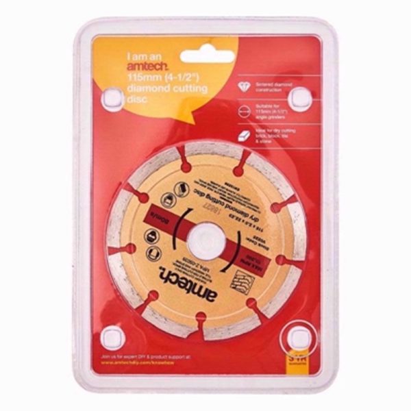 AMTECH CUTTING DISC DIAMOND 115MM