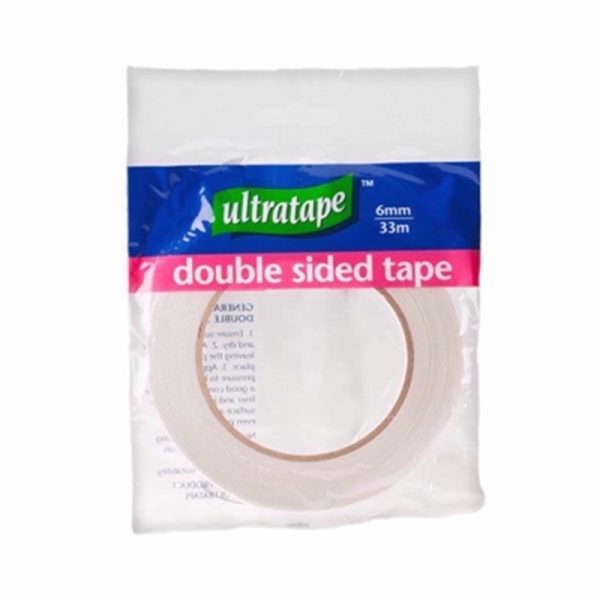 ULTRATAPE CLEAR D/S TAPE 6MMX33M(SINGLE)