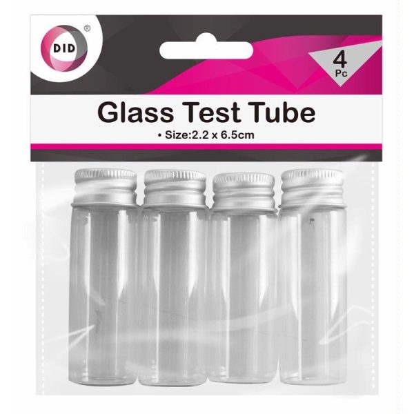 CRAFT GLASS TEST TUBES 4PCE