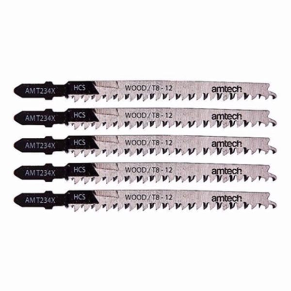 AMTECH JIGSAW WOOD BLADE 5PC SET (AMT234X)