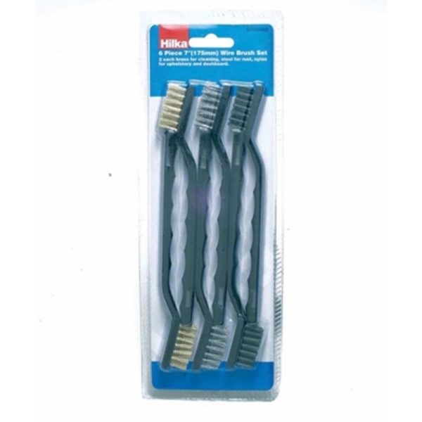 HILKA CLEANING 7INC BRUSH SET 6PC