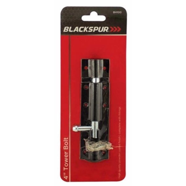 BLACKSPUR 4INCH TOWER BOLT