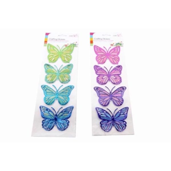 SIL CRAFT METALIC BUTTERFLY STICKER