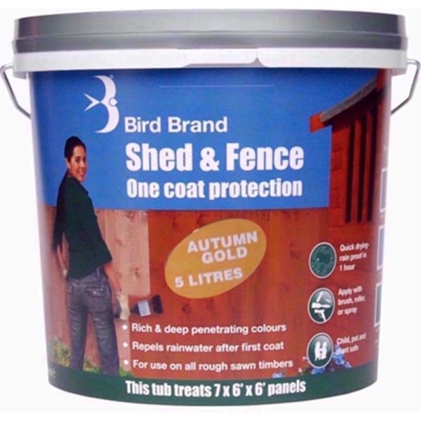 BIRDBRAND SHED/FENCE 1 COAT AUTUMN GOLD