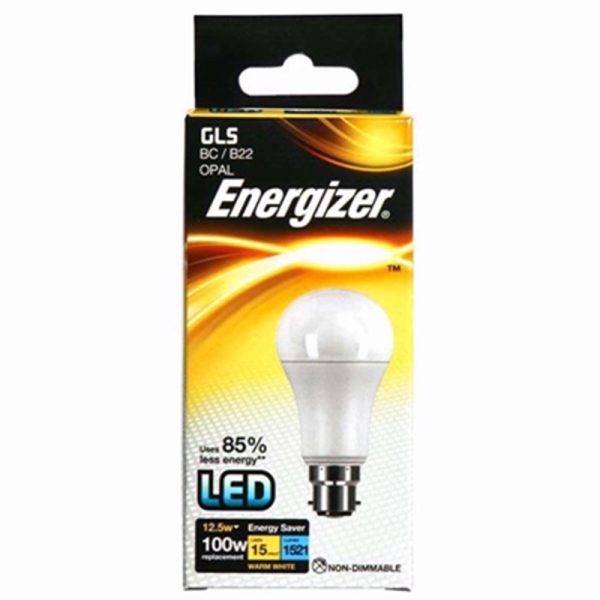 ENERGIZER LED GLS 12.5W W/W B22 BULB