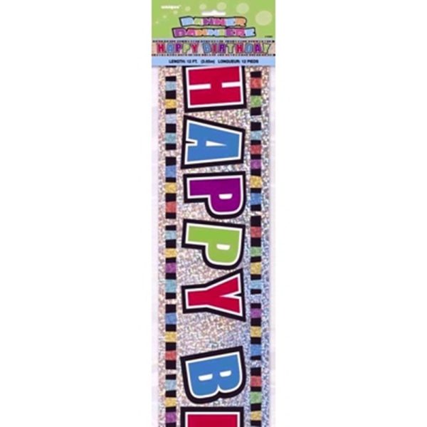 UNIQUE BANNER HAPPY BIRTHDAY COLOURS