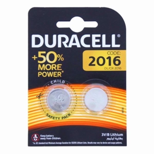 DURACELL BATTERIES COIN DL2016 TWIN