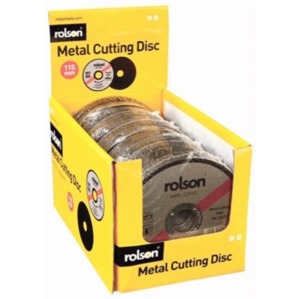 ROLSON CUTTING DISC FOR STEEL 115MM SINGLE