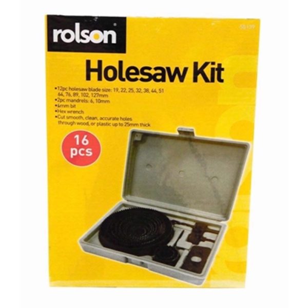 ROLSON HOLESAW SET 16PCE